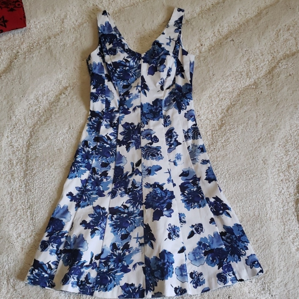 Chaps Blue Floral dress